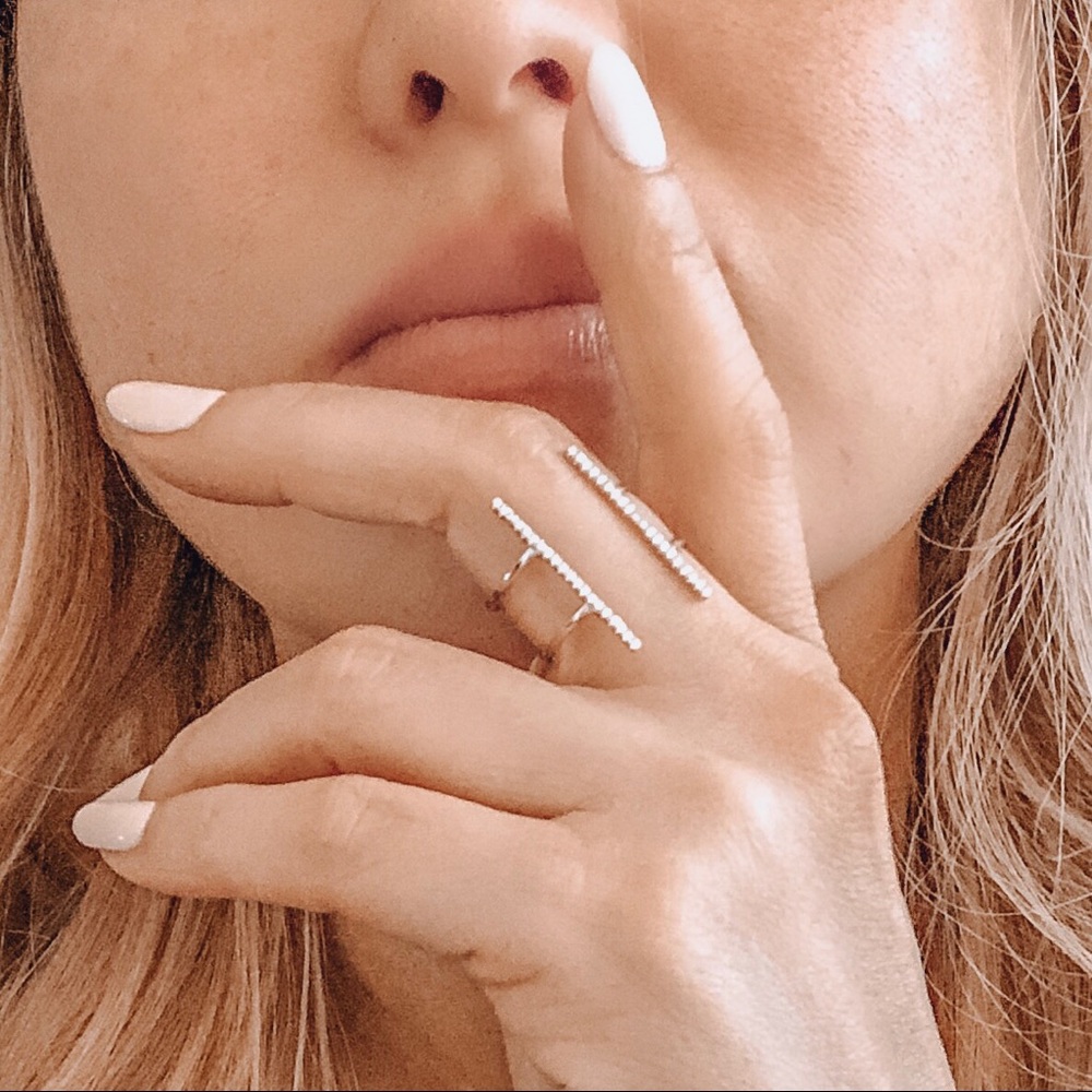 Silver Open Bar Ring